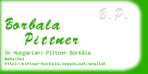 borbala pittner business card