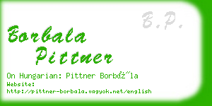 borbala pittner business card